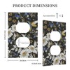 SgEdao Decorative Outlet Covers Rustic Wihte Blue Flower Hummingbird 1