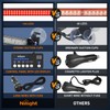 Nilight 144LED Traffic Advisor Strobe Light Bar with Controller Red