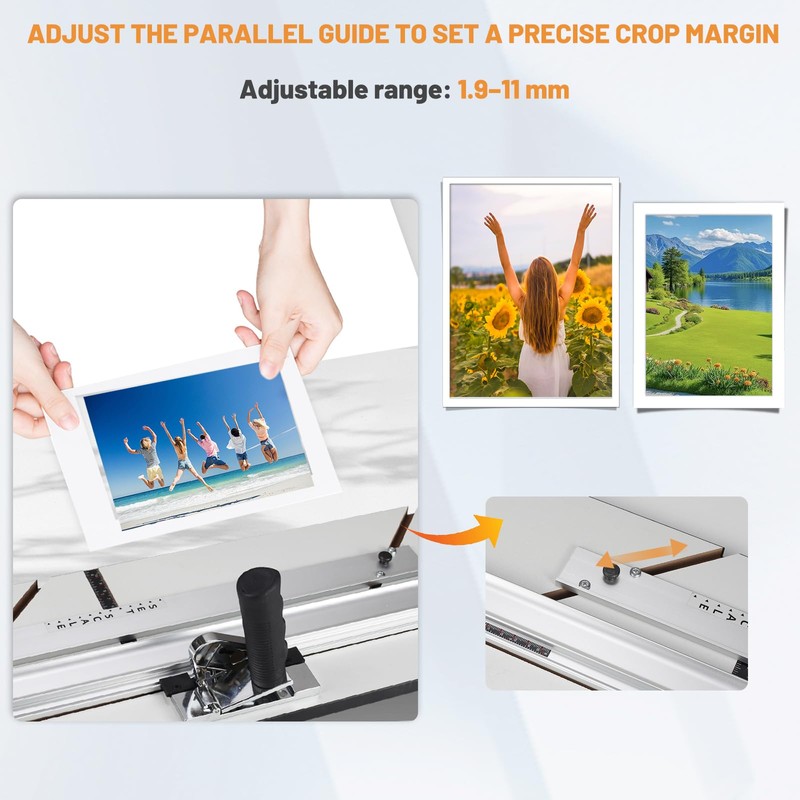 WJTQTBT 32in Mat Cutter for Framing with Bevel & Straight