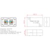 odedo 4 x LSA Connection Module Cat 6 Connector for