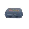 Tupperware Twin Size 2 Lunch Box Dark Blue Safari Sandwich