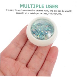 WOONEKY Nail Glitter Powder of Sequined Manicure Decors for Creative Nail Glitter Fillers for Professional and Home Use Easy Application for Stunning Designs