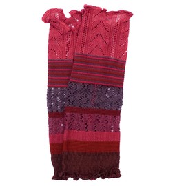 invero, Merino Arm Warmers Ruby Multicoloured, 100% Wool, berry