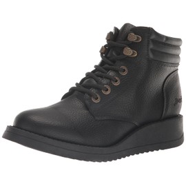 Blowfish Malibu Women's City Wedge Boot, Black Tumbleweed/FarOut, 7.5M