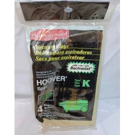 Rubbermaid Hoover Spirit Type K Vacuum Bags Quantity 4 New Rubbermaid Bags