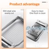 Stainless Steel Egg Slicer, Dishwasher Safe, Egg Divider, Strawberry Cutter,