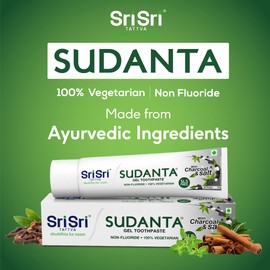 Sri Sri Tattva Sudanta Gel Toothpaste, 100g (Pack of 4)