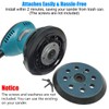 5 Inch Hook and Loop Sander Replacement Backing Pad for