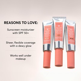 Naturium Dew-Glow Tinted Moisturizer SPF 50+ Deep, Daily Moisturizing Sunscreen & Face Primer Face Primer with Tint, Skin Protector with Dewy Finish, 1.7 oz