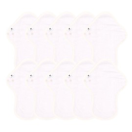 Cloth Napkins, Set of 10, Organic Cotton, No.7, Medium, Thick, V08, Gauze, Sanitary Napkins, Absorbent Napkins, Cotton, Cloth, Organic, Non-Bleached, Non-Fluorescent, Waterproof, Warmer, Disposable Nel, Holder, Liner, Pocket, For Garments, Cloth, First U