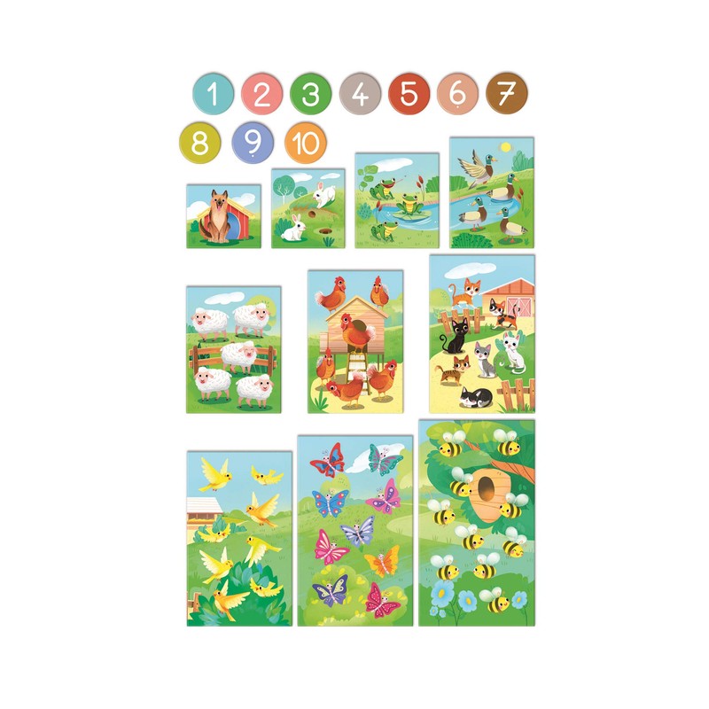 Clementoni 16310 Numeri da 1 a 10 Animals Sapientino Educational