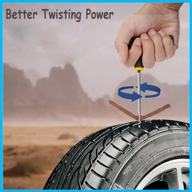 Car Tubeless Tire Puncture Repair Plug Repair Kit Needle Patch Fix Tools Set New