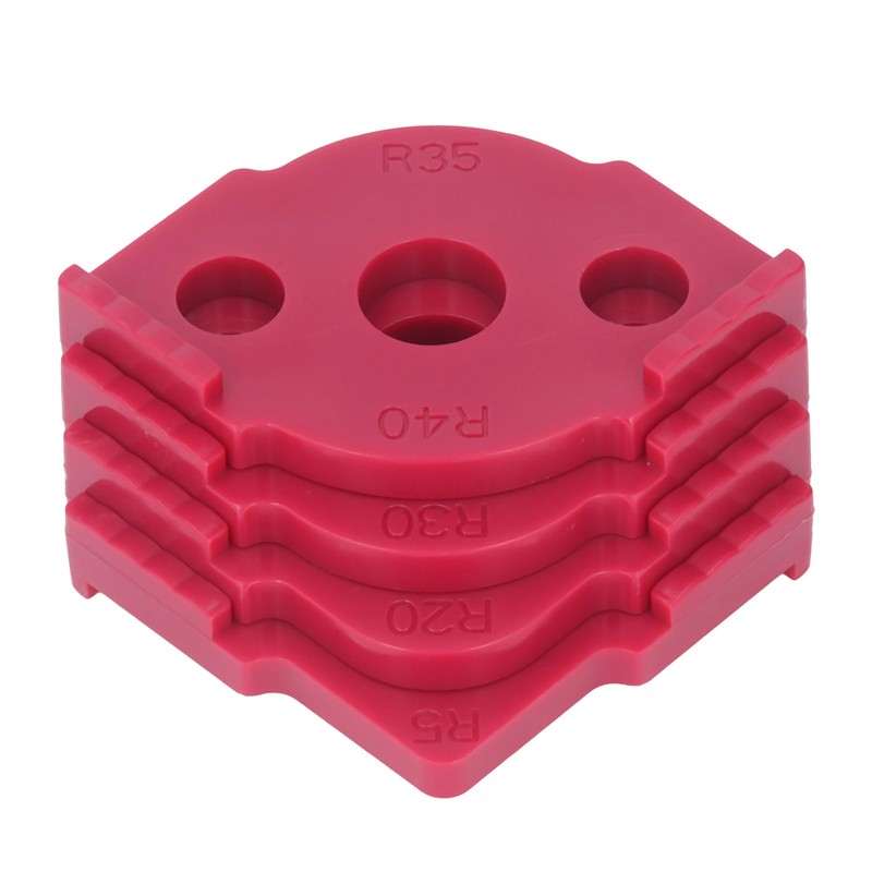 4 Pcs Radius Jig Router Template ABS Wear Resistant Woodworking