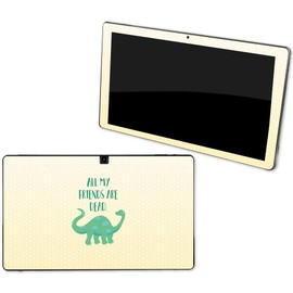 MightySkins Skin Compatible with NuVision Supreme 1001 Tablet - All My Friends are Dead | Protective, Durable, and Unique Vinyl wrap Cover | Easy to Apply, Remove, and Change Styles | Made in The USA