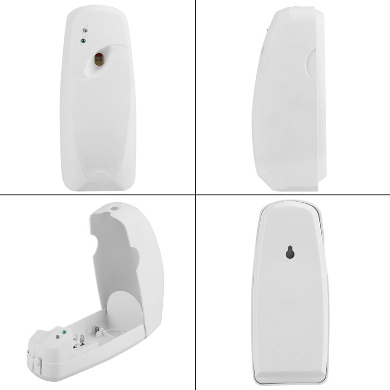 Automatic White Aerosol Dispenser Air Freshener Fragrance Sprayer for Bathroom