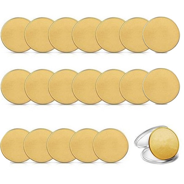 Pack of 20 Brass Blank Coins, 40 mm DIY Brass