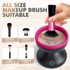 Alyfini Electric Makeup Brush Cleaner Machine, Powerful Friction Removes Residue