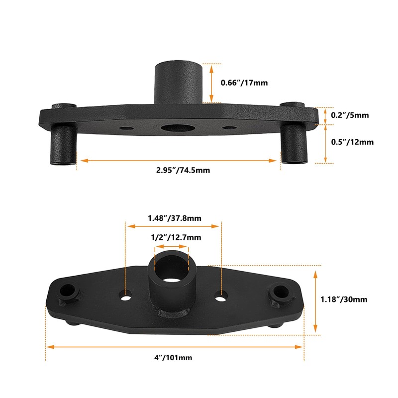 Wdwlbsm Dowel Jig Kit for Floating Shelf Bracket Drill Guide