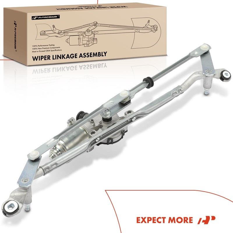 A-Premium Front Windshield Wiper Motor and Linkage Assembly Compatible with