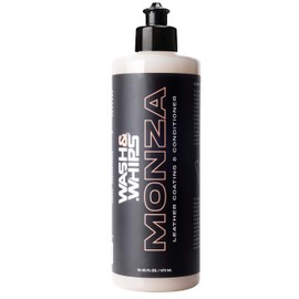 WASH&WHIPS Monza Leather Coating & Conditioner for Car Interiors, Moisturizes Furniture, Restores & Protects Leather Seats, Surfaces, Dashboards - Helps Prevent Cracking, Drying, or Fading, 16 fl oz