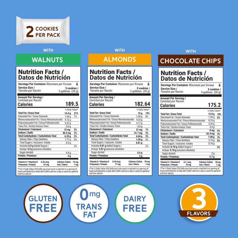 Taifeld's KETO COOKIES, 3 Flavor pack, 54 Cookies, Healthy, BEST