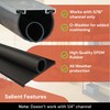 EverTrust 10ft/3M Garage Door Bottom Seal – Weatherproof Stripping Rubber