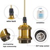 Sevenpers Light Fittings Ceilings, 2 Pack E27 Vintage Pendant Light
