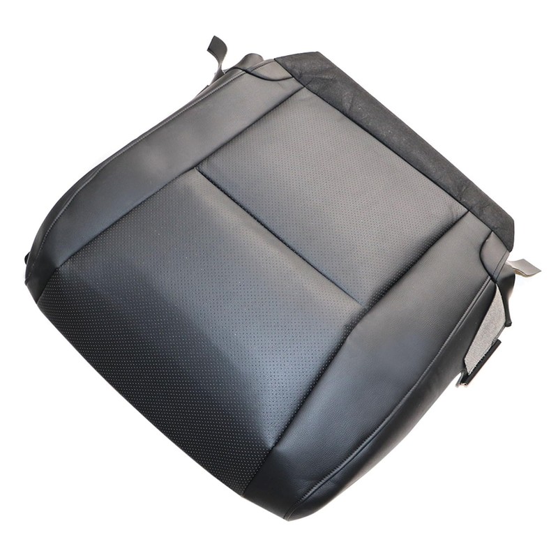 FZJDSD Black Driver Side Bottom Replacement Leather Seat Cover Compatible