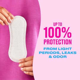 Carefree Panty Liners for Women Long, Unwrapped, Unscented, 92ct