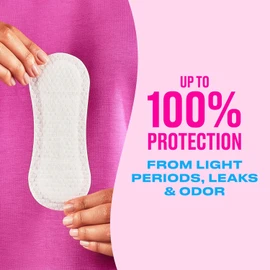 Carefree Panty Liners for Women Long, Unwrapped, Unscented, 92ct