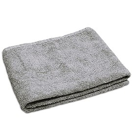 Lanudo® Luxury Hand Towel 600 g/m² Pure Line 50 x 100 cm with Border 100% Finest Terry Cotton in Highest Quality Colour: Silver