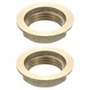 sourcing map G3/8 Pipe Fitting Hex Flange Lock Nut Locknut