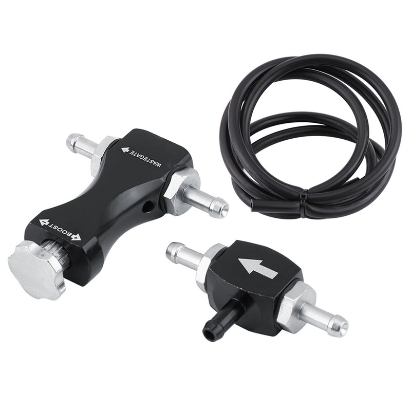 Adjustable Bilateral Turbo Tee Bleed Valve Manual Boost Controller Kit