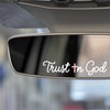 Zephyraxis 3PCS Trust in God Rearview Mirror Sticker, God is