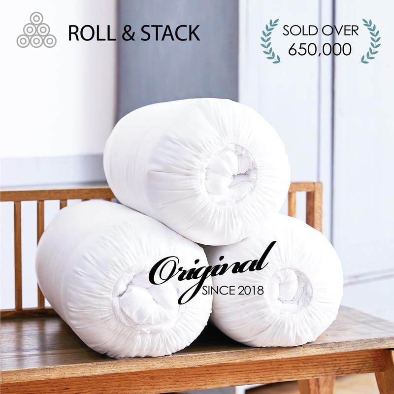 Roll&Stack Storage Bags for Comforters, Blankets, Clothing, Closet, Underbed Space