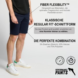 Performance Shorts Men's Stylish Regular Fit Stretch Shorts Comfortable Practical Men's Shorts for Business and Leisure, navy