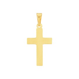Amor 2013510 Unisex Unisex Pendant Gold Cross Comes in Jewellery Gift Box, Gold 375/9ct, No Gemstone