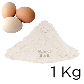 1Kg Albumina de Huevo en Polvo PURA 100% Natural con Cuchara Medidora