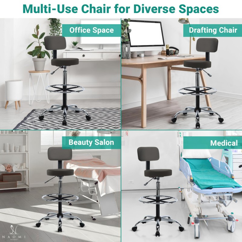 Upgrade Your Workspace with Venus Adjustable Drafting Stool - Premium