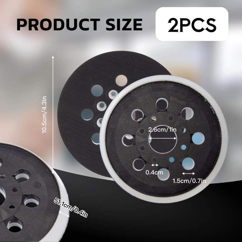 Lotbun 2 x Sanding Discs 125mm Compatible with Bosch Pex