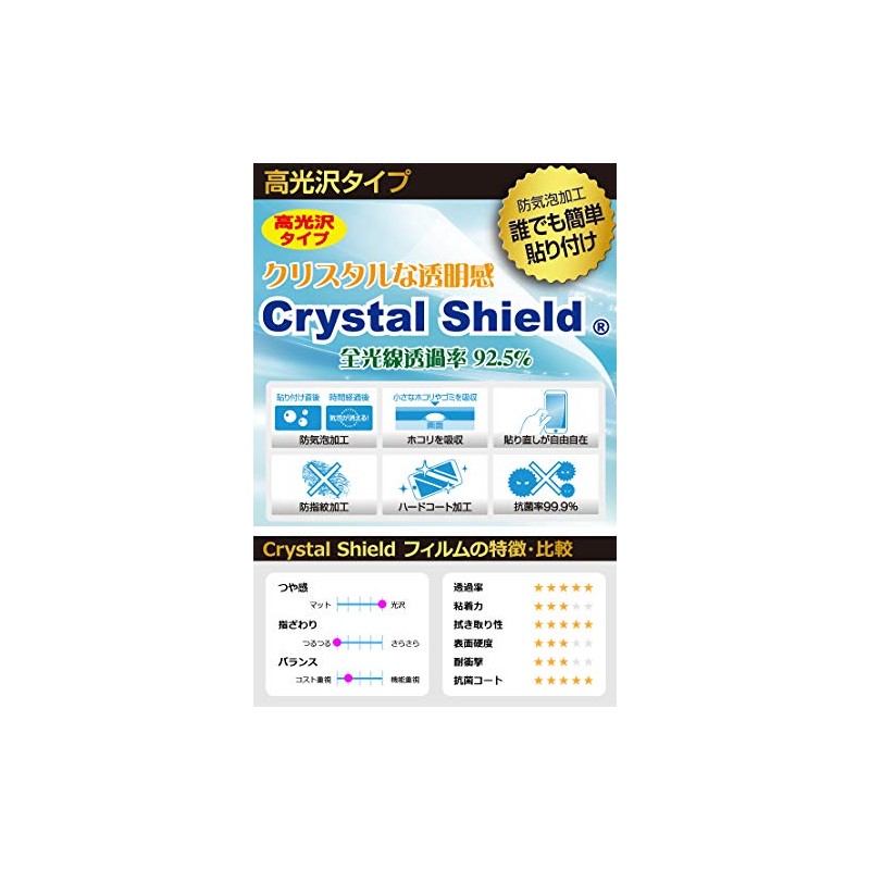 Anti-Bubble Fluorine Dirt Coat, Glossy Protective Film [Set of 3]