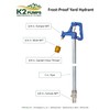 K2 Pumps LF 2' FP Yard Hydrant; L 4.25', Bury