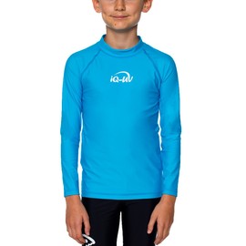 iQ-UV UV 300 Kids LS Shirt, Anti-UV Mixed Kids T-Shirt, Turquoise (Hawaii), 128/134