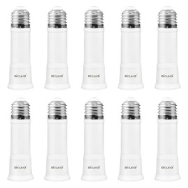 DiCUNO E26 Light Socket Extender, Adjustable 3.15-4.13 Inch Extension, 4-Level Extendable, 10-Pack