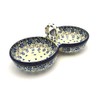 Polish Pottery Bowl - Double Serving - Silver Lace