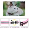 Pack of 4 Cat Collars with Safety Clasp, Adjustable Reflective