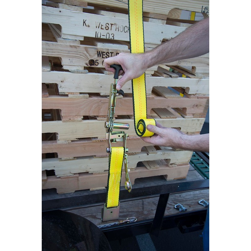 KEEPER 47222 2" x 27' Side-Loading Ratchet Tie-Down with J