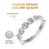 LEXLUNE Dainty Daisy Ring for Women, S925 Sterling Silver Cubic