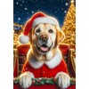 Yellow Labrador - Best of Breed DCR Christmas Garden Flag
