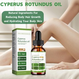 Cyperus Rotundus Oil, Natural Cyperus Oil for Hair Removal, Body Oil for Reducing Hair Growth, Moisturizes & Smoothes Skin, Organic Hair Growth Inhibitor with Cyperus Rotundus, 60 ML